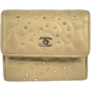 シャネル カメリア 財布 ラムスキン