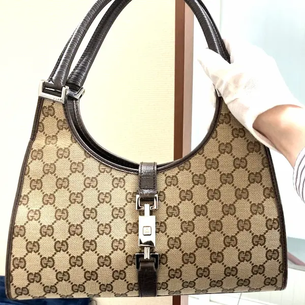 グッチ　GGキャンバス　ジャッキー　ハンドバッグ