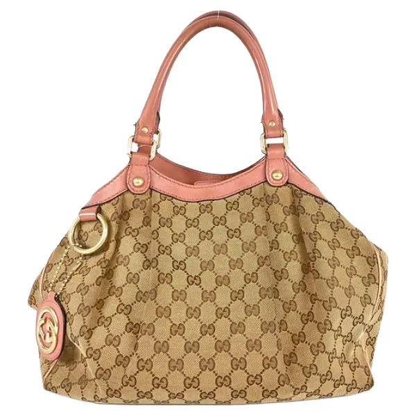 グッチ スーキー GGキャンバス ハンドバッグ キャンバス レザー