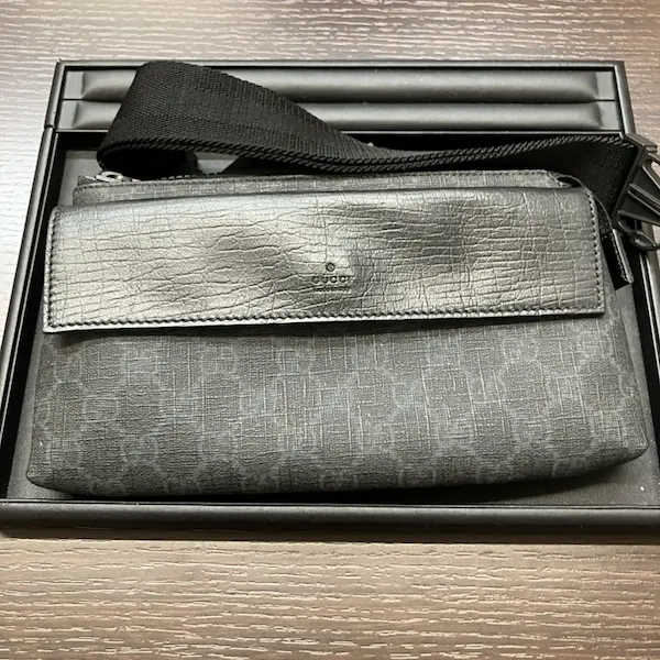 グッチ　GGキャンバス　クロスボディバッグ