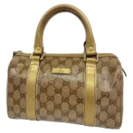 グッチ GGクリスタル ハンドバッグ コーティングキャンバス