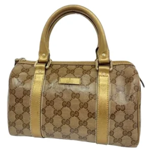 グッチ GGクリスタル ハンドバッグ コーティングキャンバス