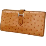 エルメス ベアン 財布 オーストリッチ シルバー金具