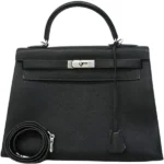 エルメス ケリー32 ハンドバッグ レザー □I刻印 シルバー金具