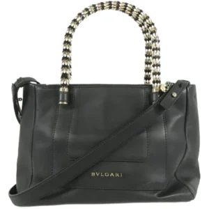 ブルガリ セルペンティ ハンドバッグ レザー