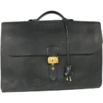 エルメス サックアデペッシュ41 ブリーフケース レザー □E刻印 ゴールド金具