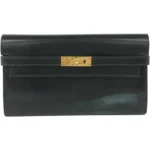 エルメス ケリーウォレット 財布 レザー D刻印 ゴールド金具