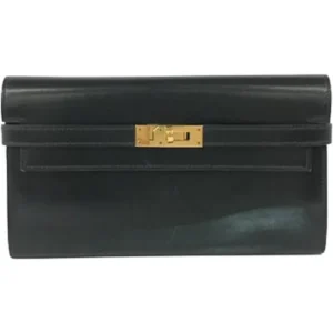 エルメス ケリーウォレット 財布 レザー D刻印 ゴールド金具