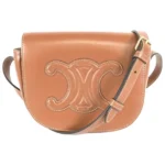 セリーヌ マカダム ショルダーバッグ レザー