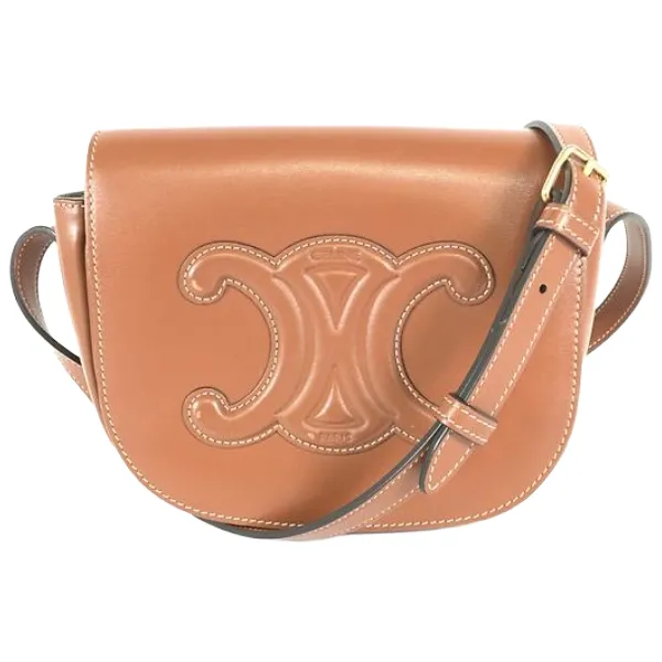 セリーヌ マカダム ショルダーバッグ レザー