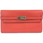 エルメス ケリーウォレット 財布 レザー シルバー金具