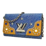 ルイ・ヴィトン エピ デニム ツイストMM チェーンウォレット M54445 