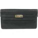 エルメス ケリーウォレット 財布 レザー □O刻印 シルバー金具