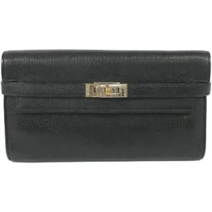 エルメス ケリーウォレット 財布 レザー □O刻印 シルバー金具