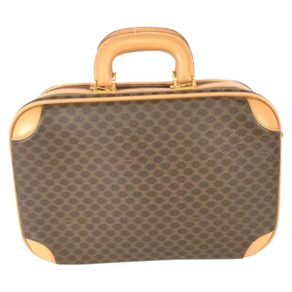 セリーヌ マカダム スーツケース トランク PVC レザー