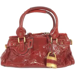 クロエ パディントン ハンドバッグ エナメル