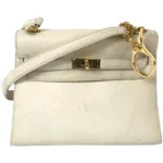 エルメス ミニケリー ショルダーバッグ レザー ○U刻印 ゴールド金具