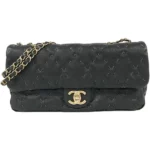 シャネル ワイルドステッチ チェーンショルダーバッグ キャビアスキン