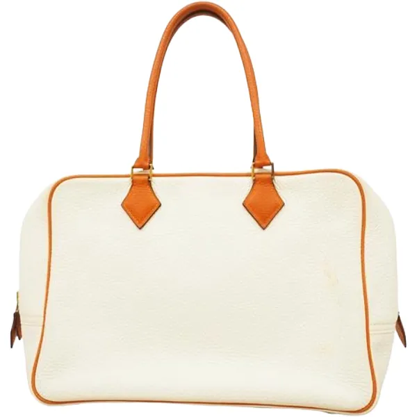 エルメス プリュム32 ハンドバッグ レザー □I刻印 ゴールド金具