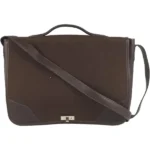 エルメス ヴィクトリアメッセンジャー ショルダーバッグ キャンバス シルバー金具