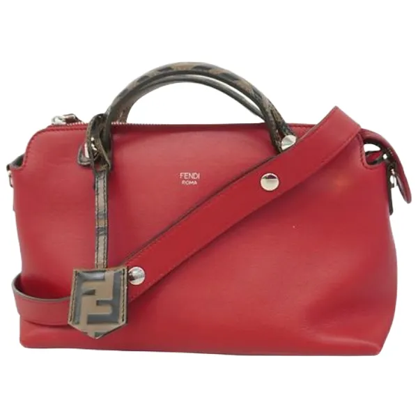 フェンディ ズッカ バイザウェイミディアム ハンドバッグ レザー