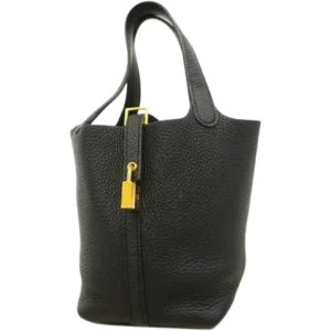 エルメス ピコタンロックPM ハンドバッグ レザー U刻印 ゴールド金具