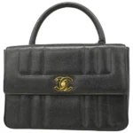 シャネル マドモアゼル ハンドバッグ キャビアスキン