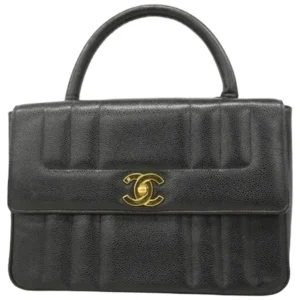 シャネル マドモアゼル ハンドバッグ キャビアスキン