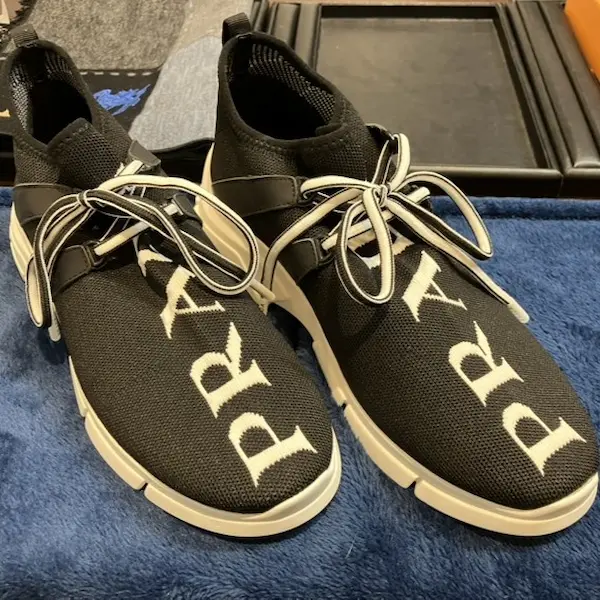 プラダ　ニットファブリック　スニーカー