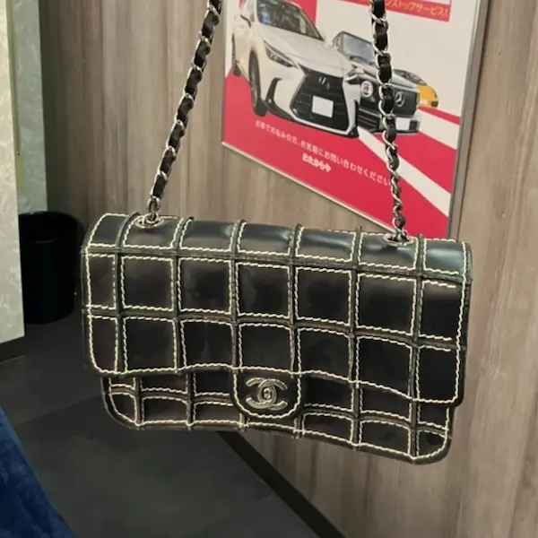 シャネル　チョコバー　ワイルドステッチ　ショルダーバッグ