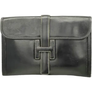 エルメス ジジェPM クラッチバッグ レザー 〇X刻印