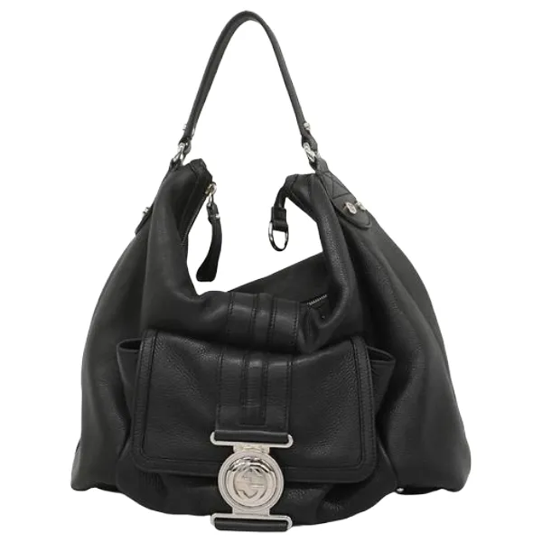 グッチ インターロッキングG ハンドバッグ レザー