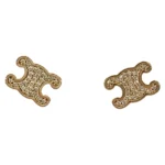 セリーヌ トリオンフ ラインストーン スタッズ ピアス