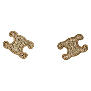 セリーヌ トリオンフ ラインストーン スタッズ ピアス