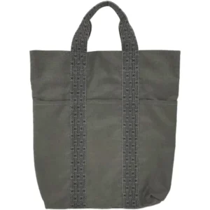 エルメス エールラインカバス トートバッグ キャンバス シルバー金具