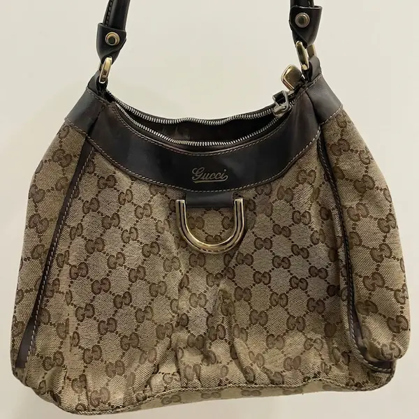 グッチ　GGキャンバス　アビー　ホーボーバッグ