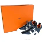 エルメス スニーカー レザー ファブリック