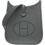 エルメス エヴリンTPM ショルダーバッグ レザー W刻印 ゴールド金具