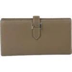 エルメス ベアンスフレ 財布 レザー K刻印 シルバー金具