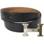 エルメス Hベルト ベルト レザー □Q刻印 シルバー金具