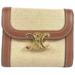 セリーヌ トリオンフ 財布 キャンバス レザー