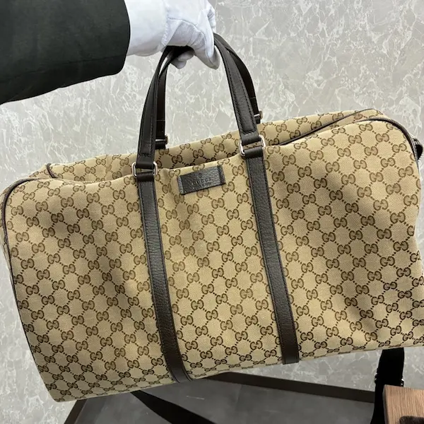 グッチ　GGキャンバス　ボストンバッグ