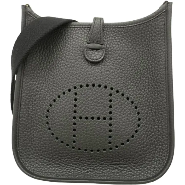 エルメス エヴリンTPM ショルダーバッグ レザー K刻印 ゴールド金具