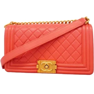 シャネル ボーイシャネル チェーンショルダーバッグ ラムスキン