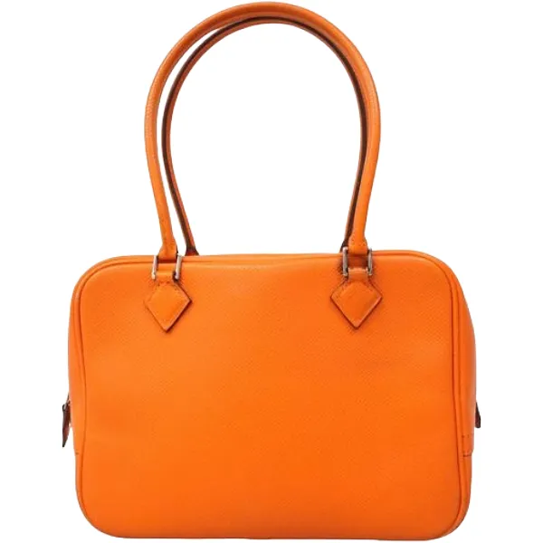 エルメス プリュムミニ ハンドバッグ レザー □J刻印 シルバー金具