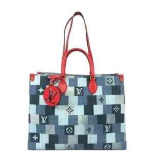 ルイ・ヴィトン モノグラムデニムパッチワーク オンザゴーGM ハンドバッグ M44992