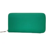 エルメス アザップロングシルクイン 財布 レザー Z刻印 シルバー金具