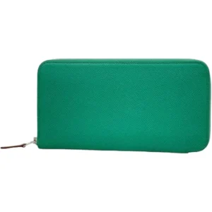 エルメス アザップロングシルクイン 財布 レザー Z刻印 シルバー金具