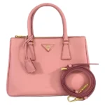 プラダ サフィアーノ ガレリアミディアム ハンドバッグ レザー