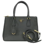 プラダ サフィアーノ ガレリアミディアム ハンドバッグ レザー